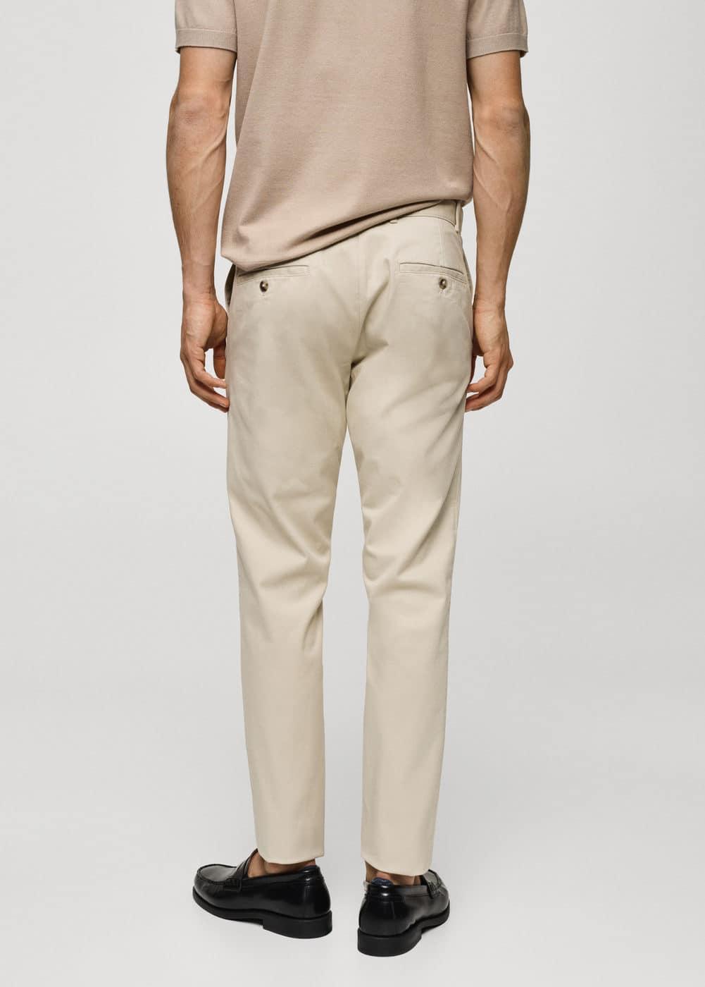 MANGO MAN - Slim fit serge chino trousers beigeMen Product Image