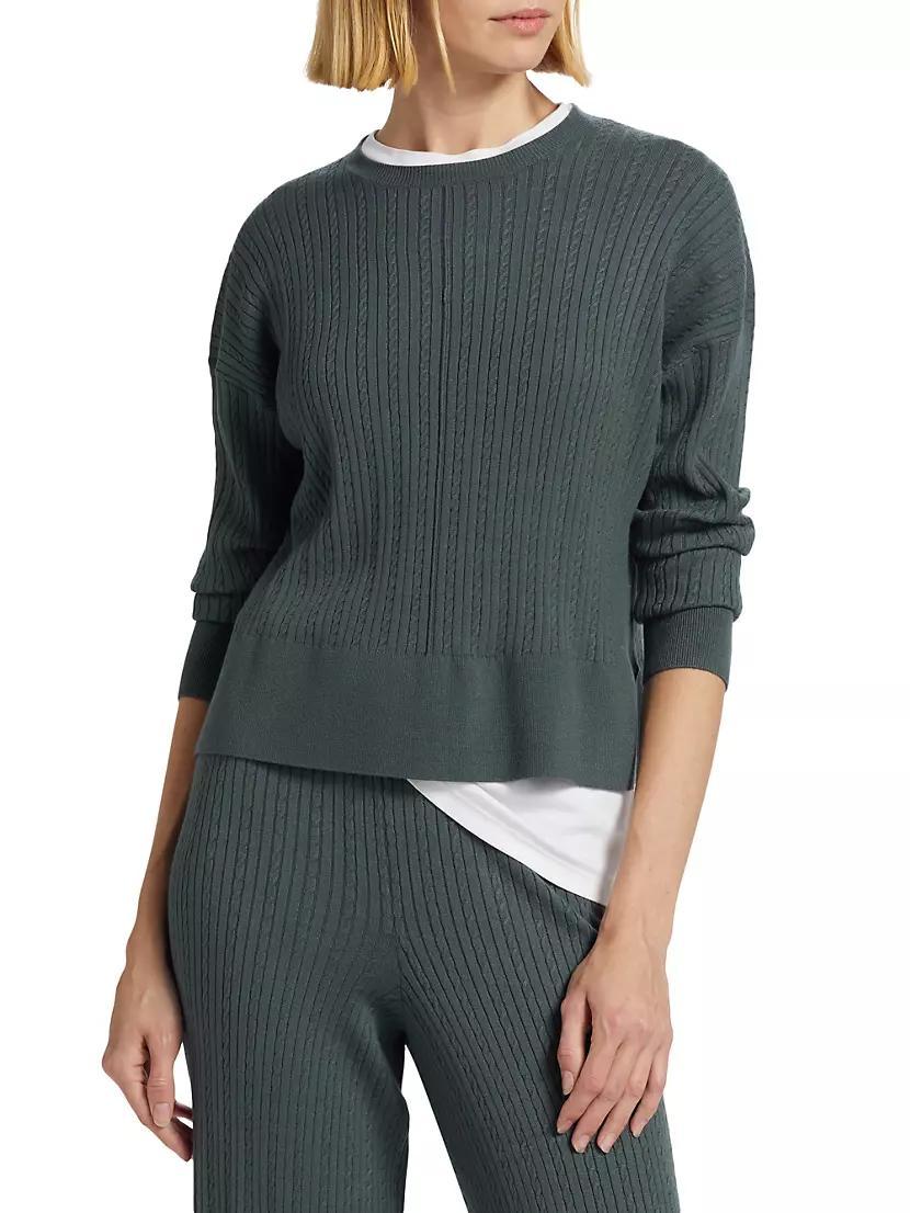 Veronica Cable-Knit Sweater Product Image