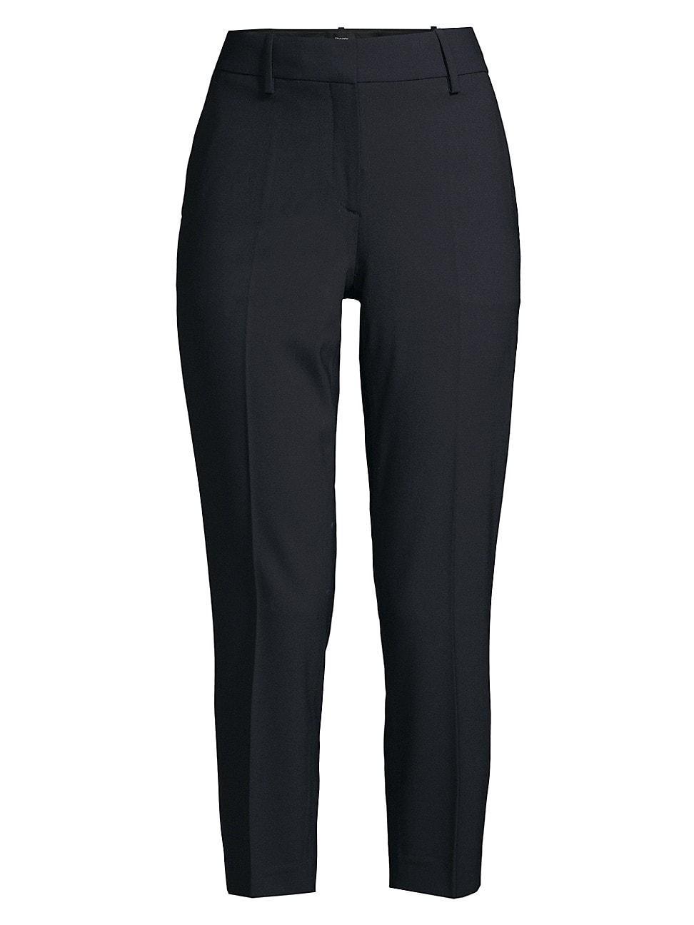 Theory Treeca Wool Blend Crop Pants Product Image