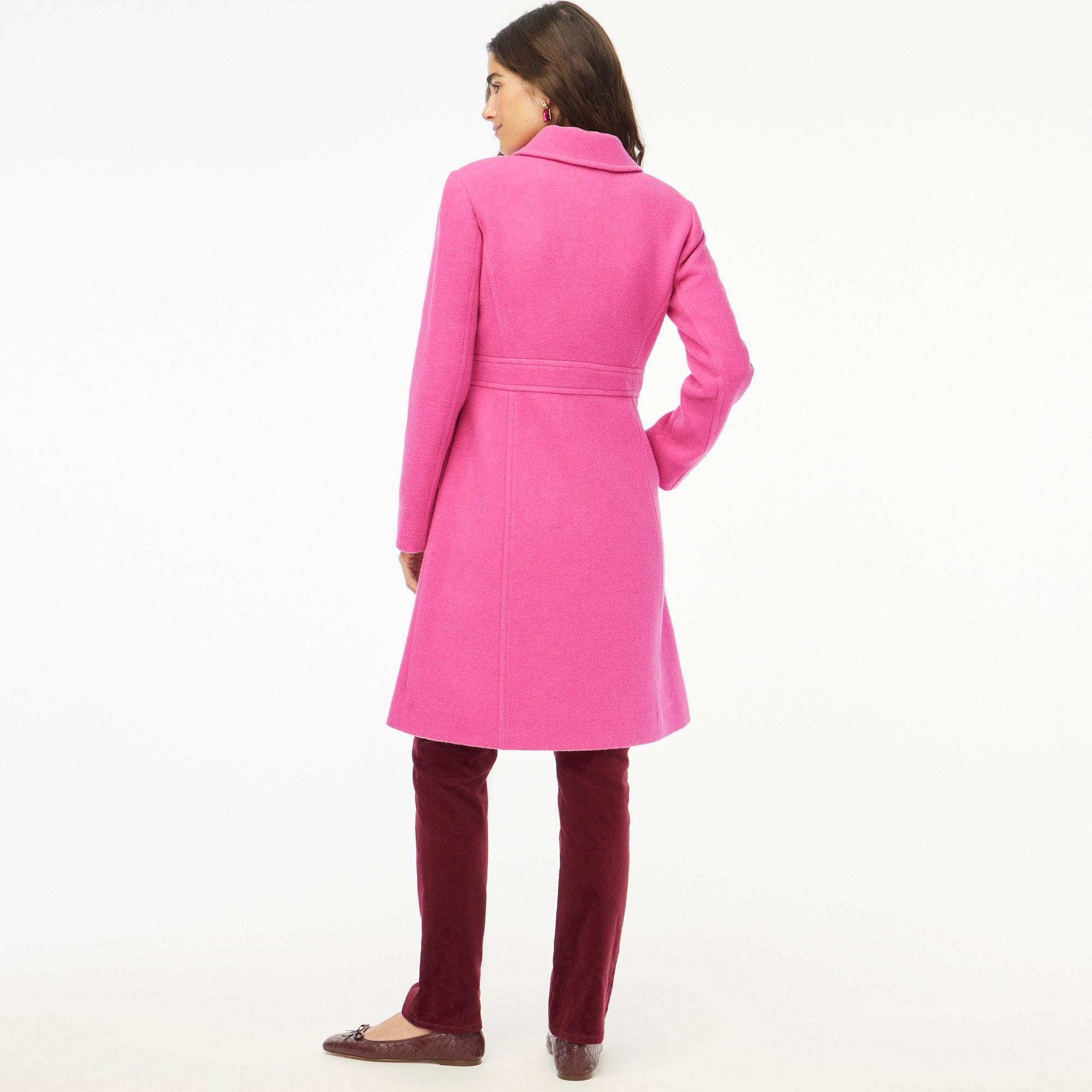 Wool-blend lady day coat Product Image