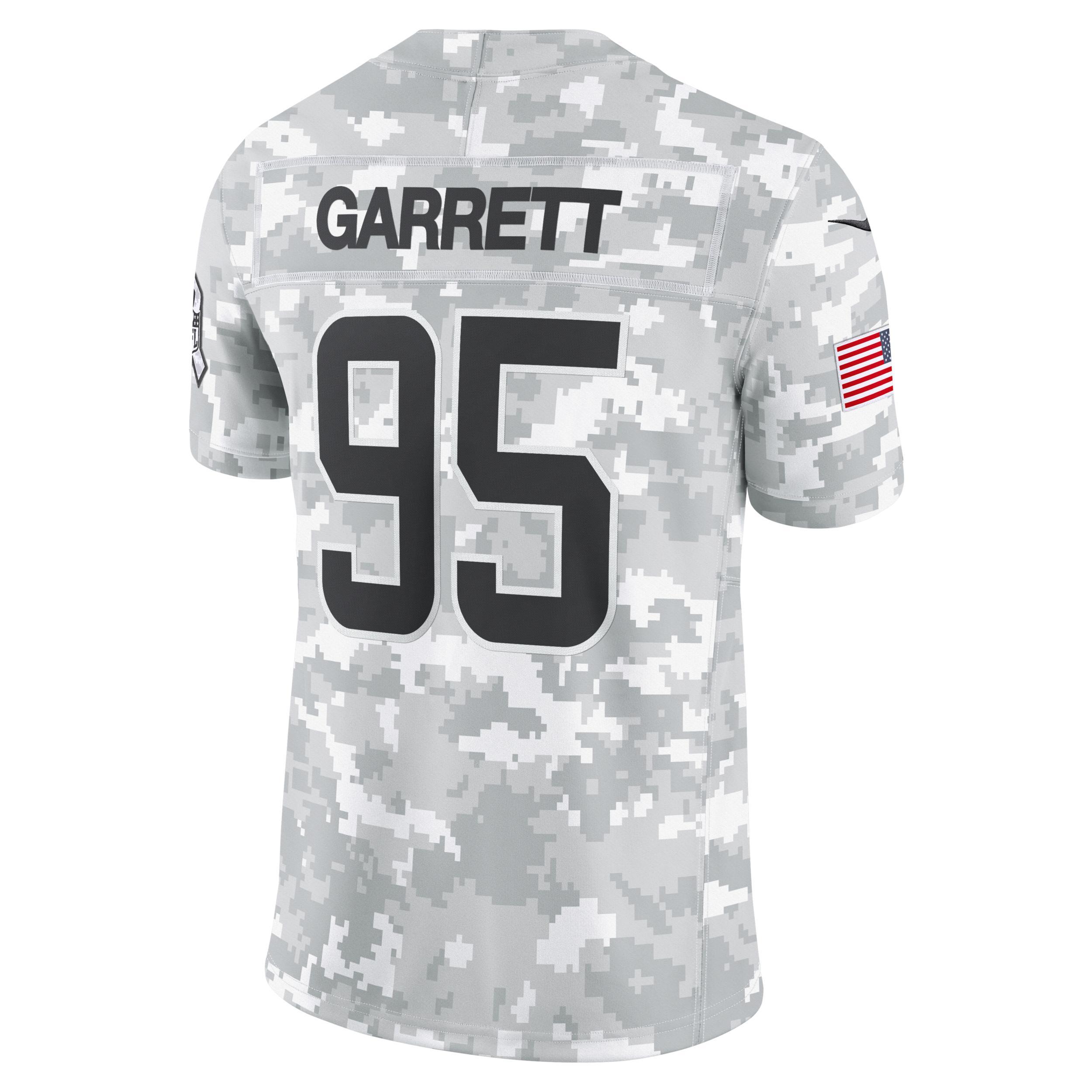 Mens Nike Myles Garrett Arctic Camo Cleveland Browns 2024 Salute to Service Limited Jersey Product Image