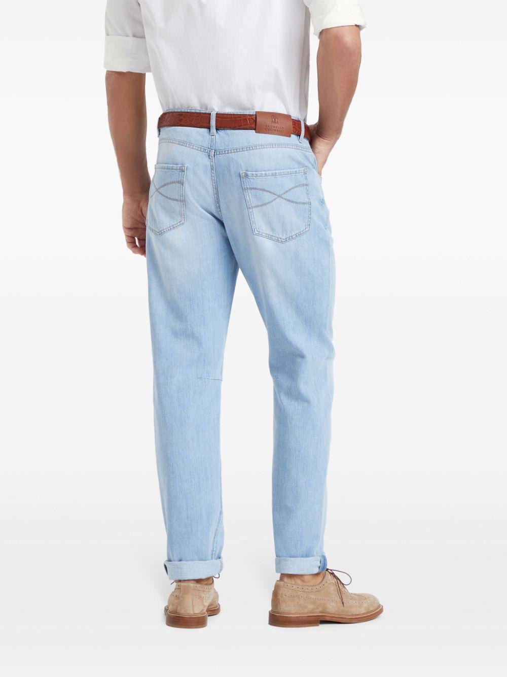 BRUNELLO CUCINELLI Tapered-leg Jeans In Blue Product Image