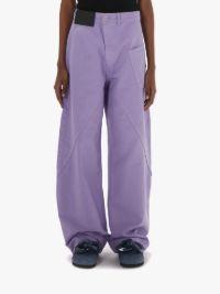 TWISTED WORKWEAR TROUSERS in purple | JW Anderson US  Product Image