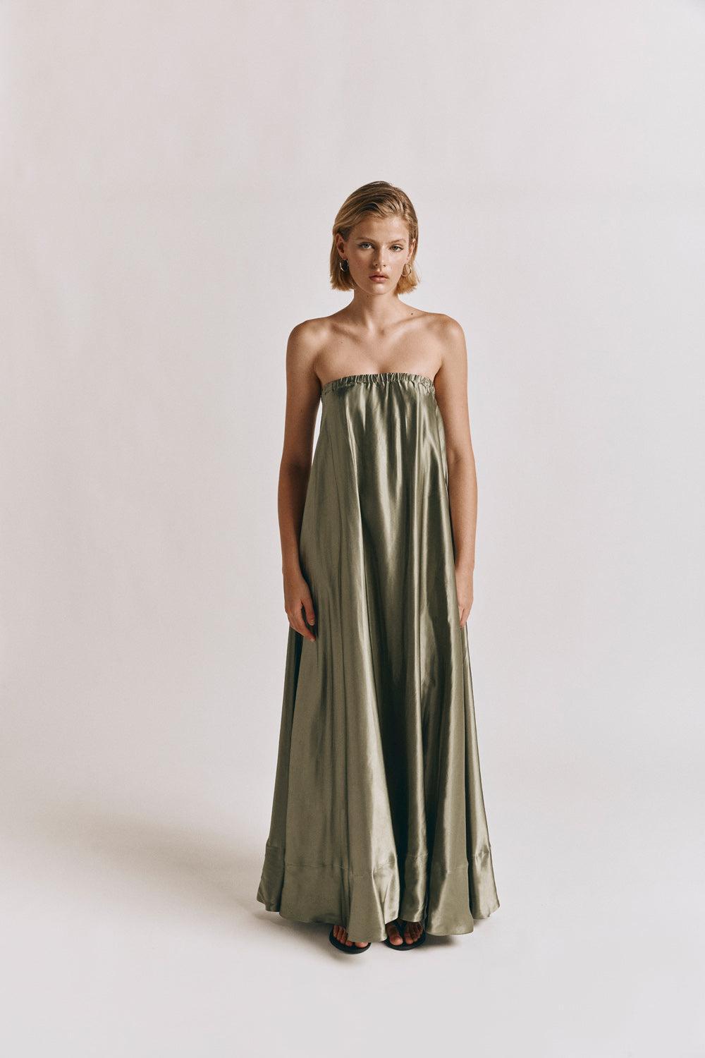 Lenni Maxi Dress Olive Product Image