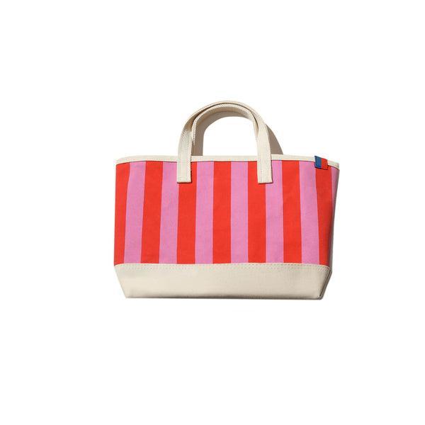 The All Over Striped Medium Tote - Pink/Poppy Product Image