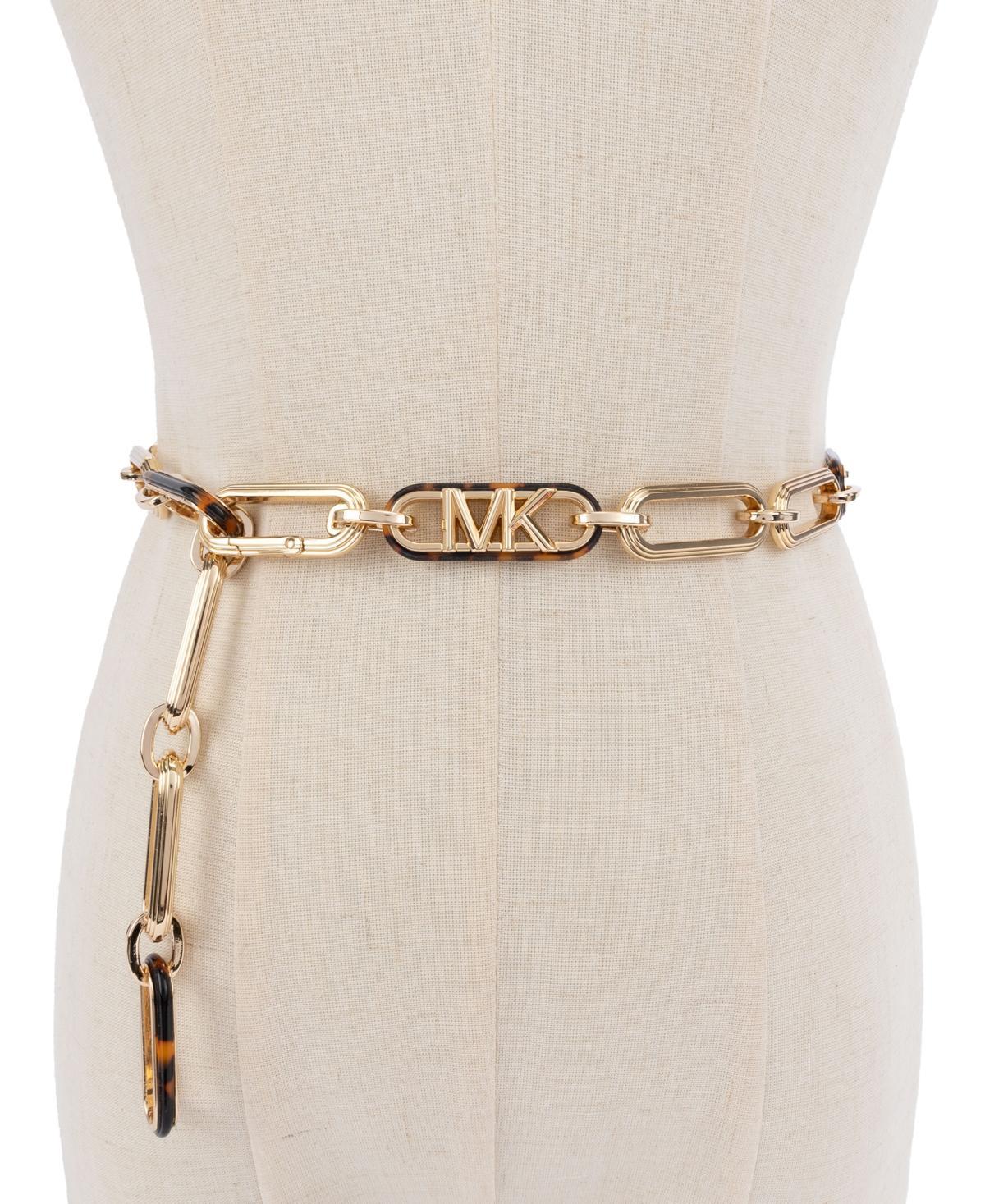 Michael Kors Womens Logo Chain Belt with Resin Link Product Image