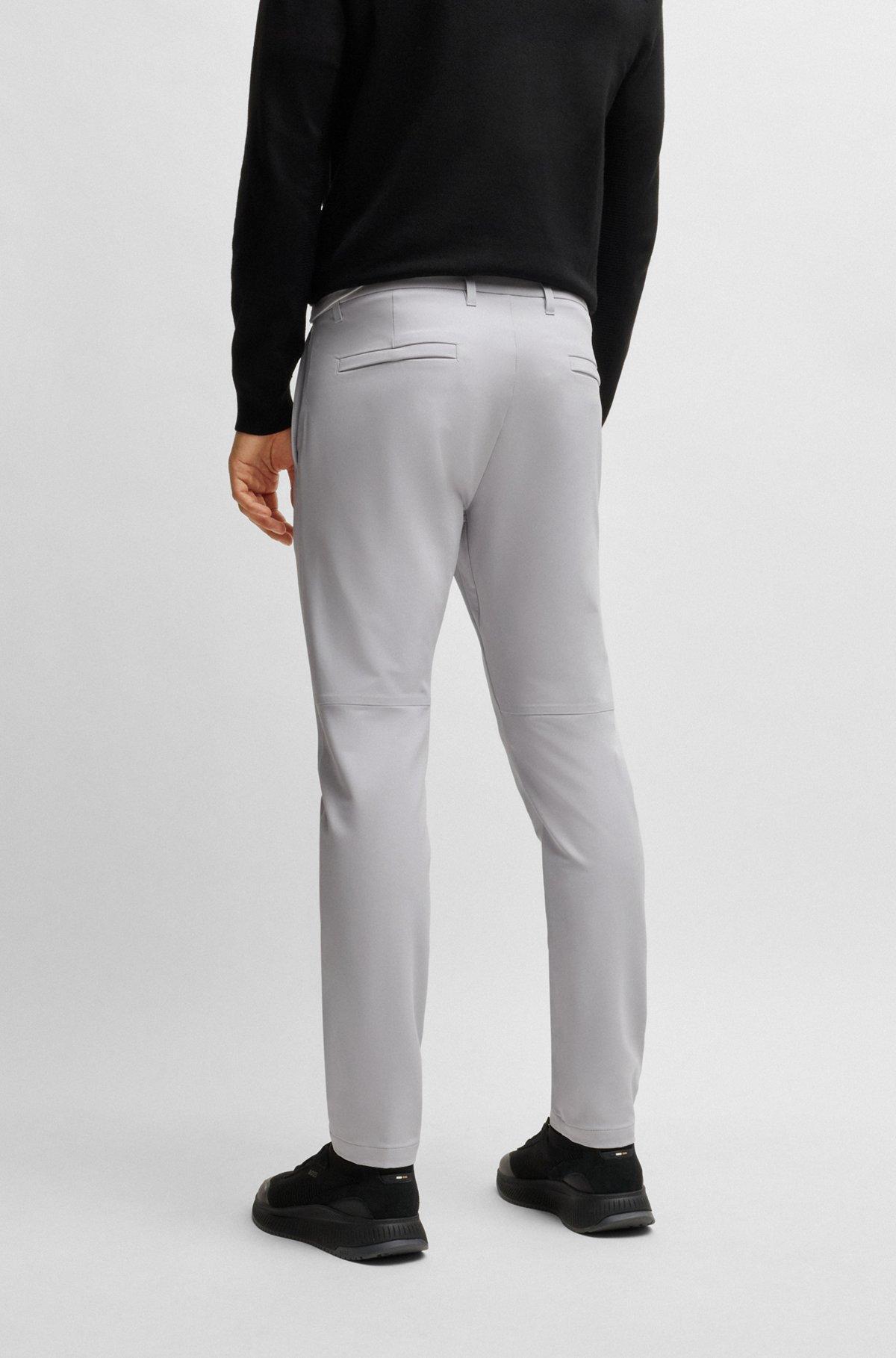 Slim-fit trousers in water-repellent stretch fabric Product Image