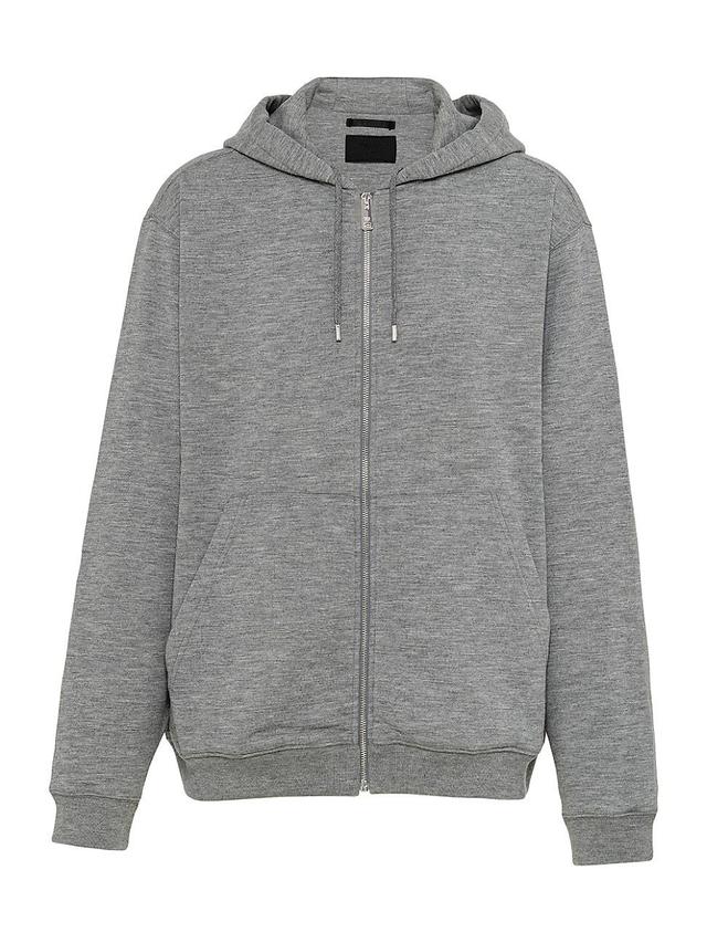 Mens Cashmere Blend Cardigan Hoodie Product Image