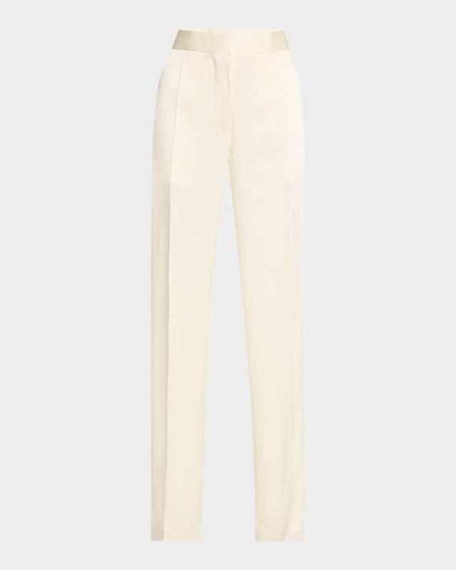 Mid-Rise Straight-Leg Trousers Product Image