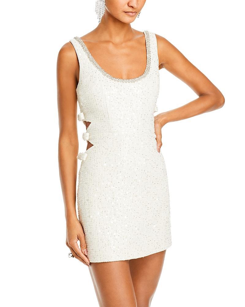 Womens Boucl Cut-Out Minidress Product Image