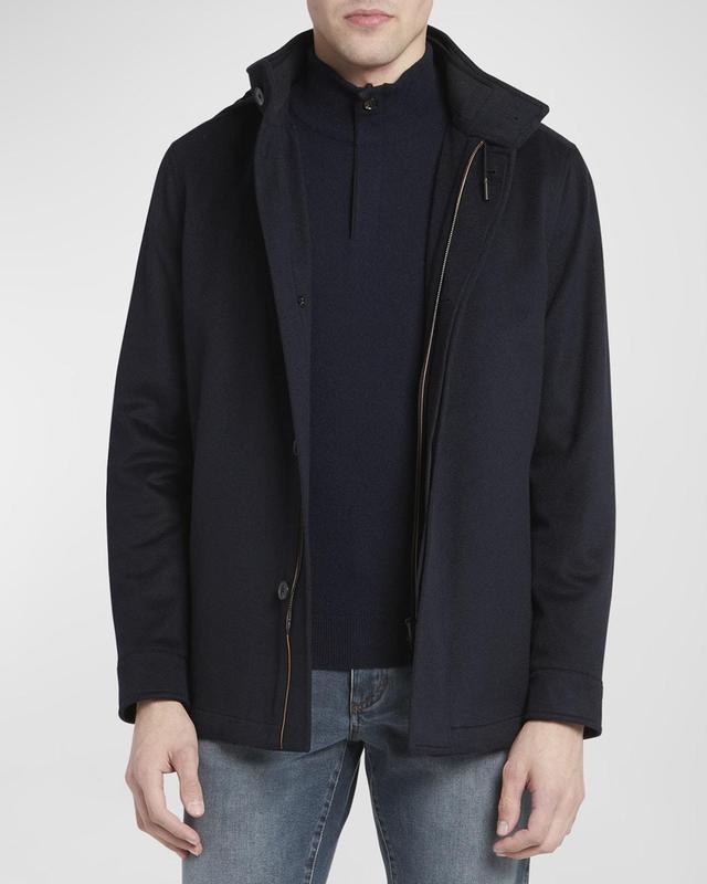 Mens Oasi Cashmere Hooded Jacket Product Image