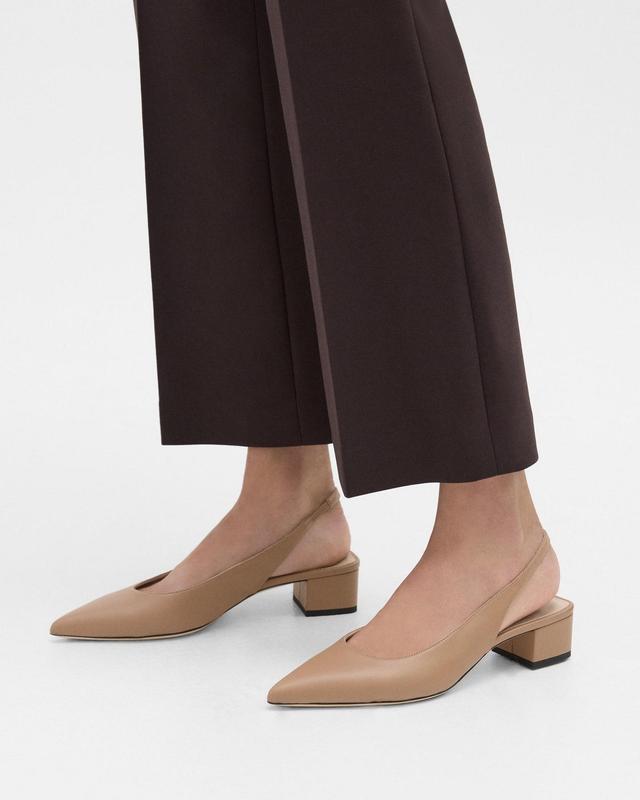 Slingback Pump in Leather Product Image