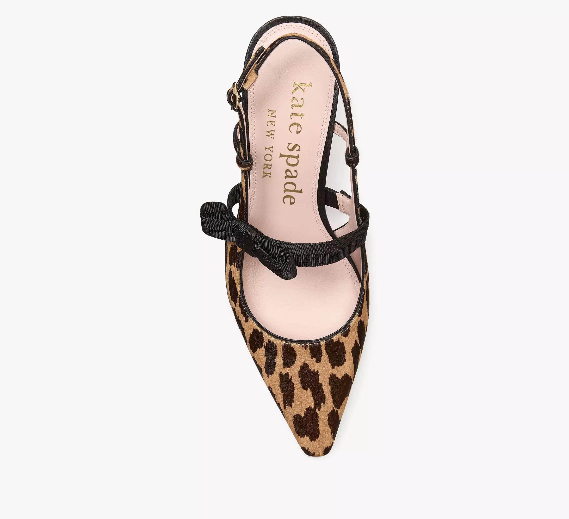 Maritza Leopard Slingback Pumps Product Image