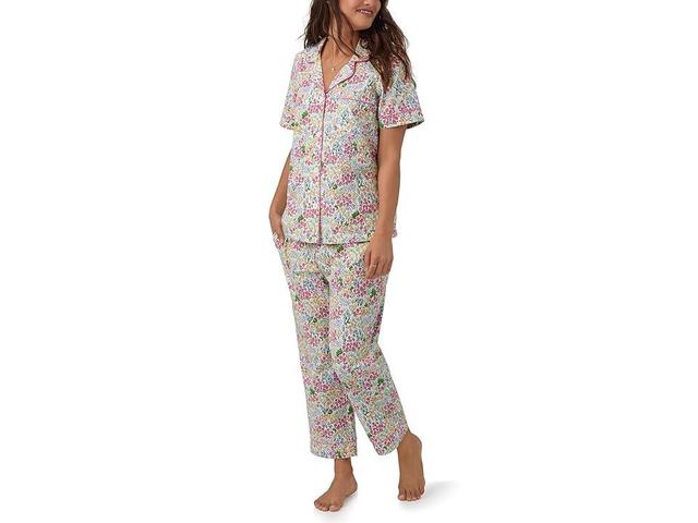 Bedhead PJs Organic Cotton Classic Cropped PJ Set (Cottage Garden) Women's Pajama Sets Product Image