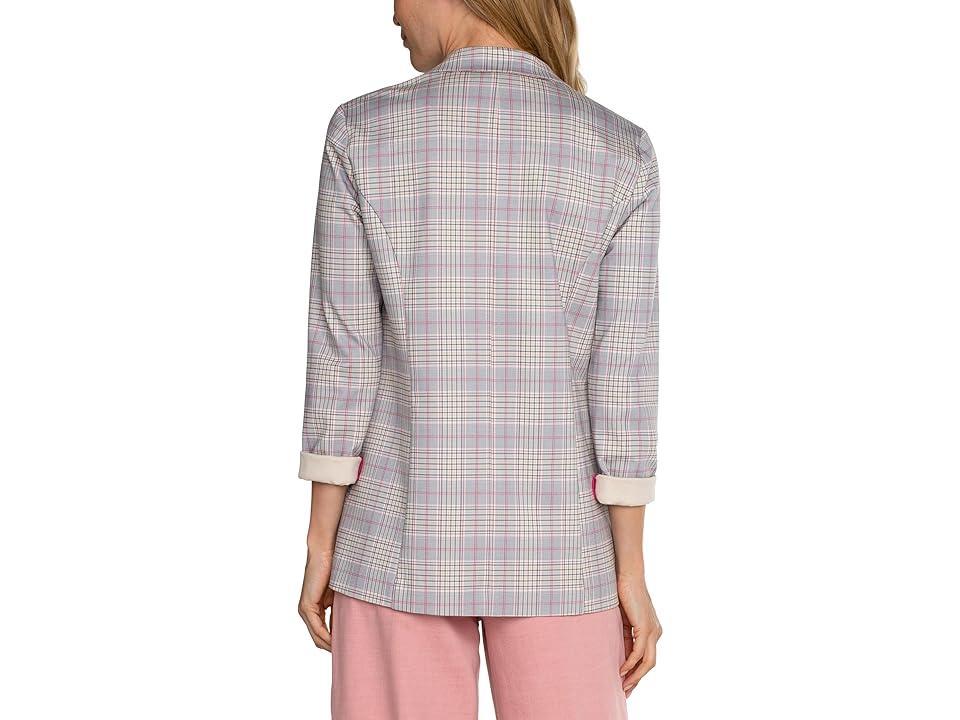 Liverpool Los Angeles Plaid Boyfriend Blazer Product Image