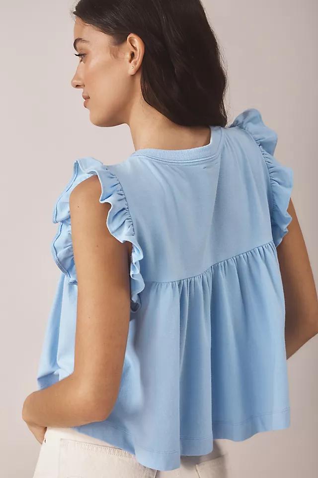 Maeve Sleeveless Ruffle Blouse Product Image