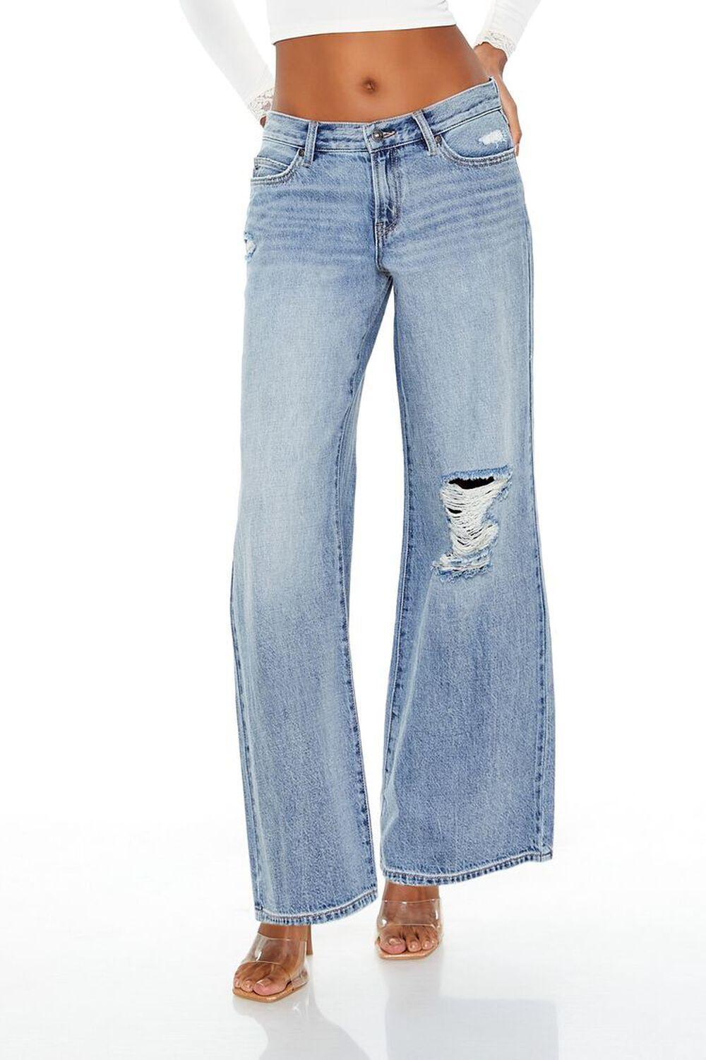 Distressed Low-Rise Baggy Jeans | Forever 21 Product Image