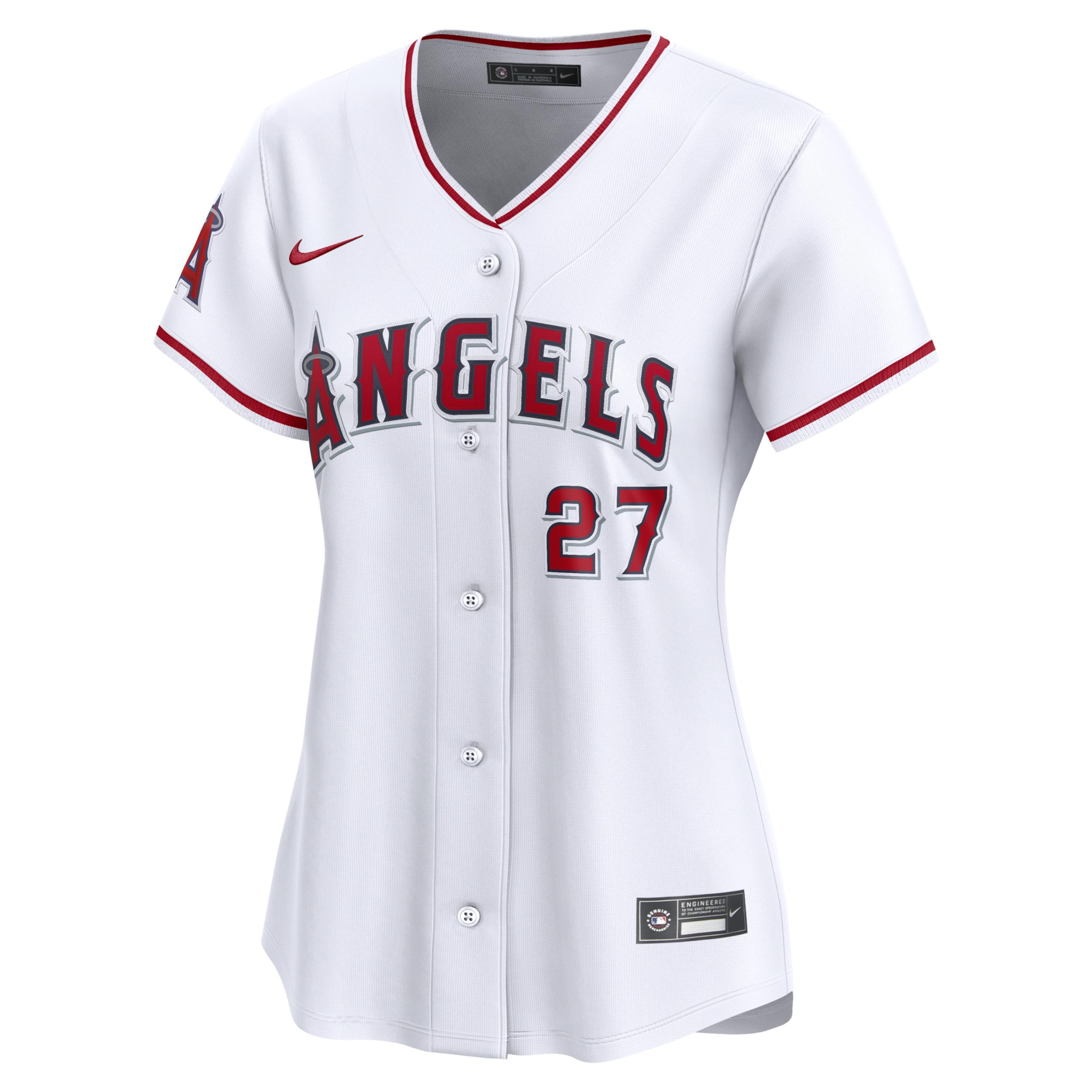 Womens Nike Mike Trout White Los Angeles Angels Home Limited Player Jersey - White Product Image