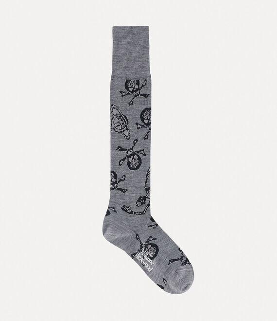 Skull high sock Product Image