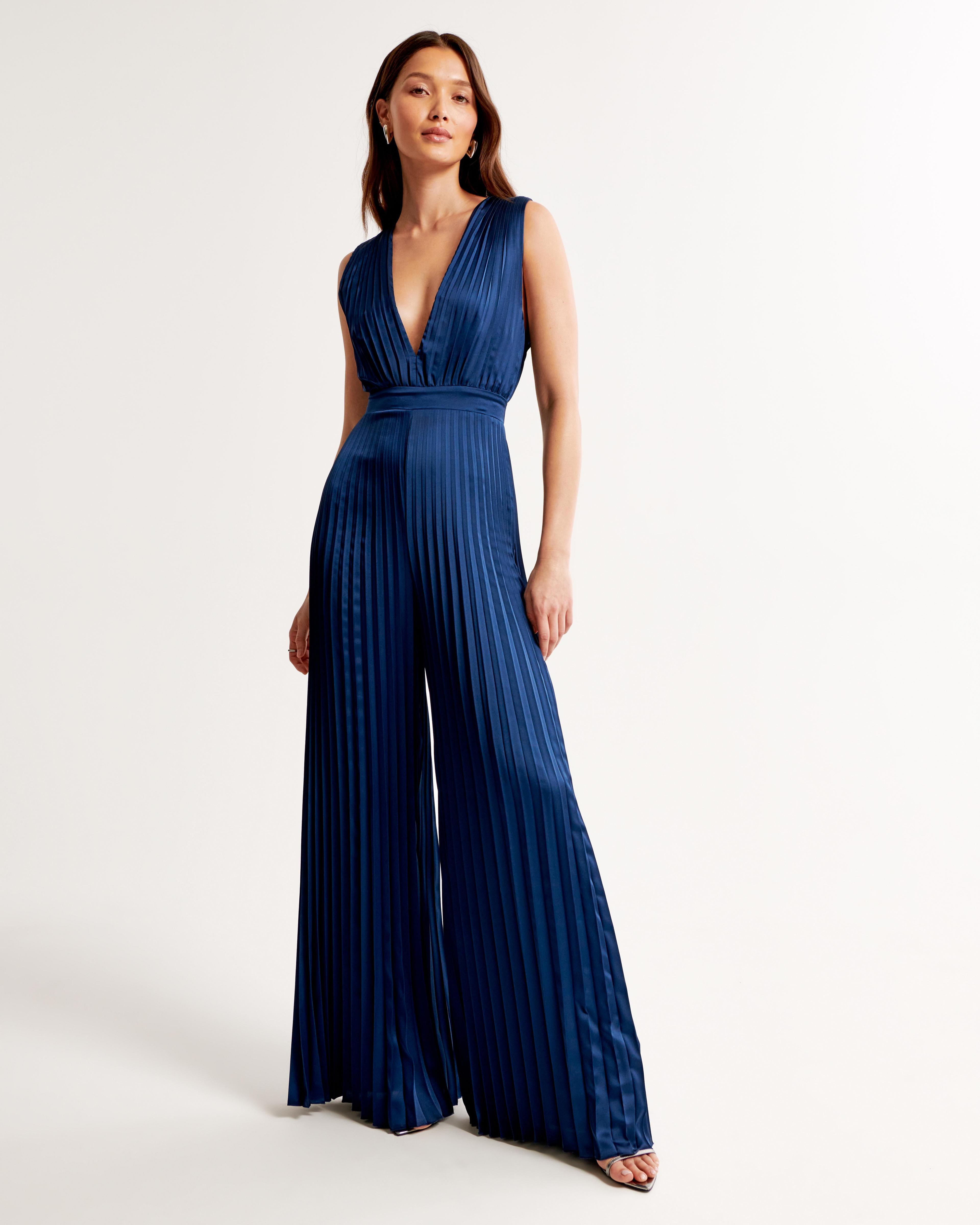 The A&F Giselle Pleated Jumpsuit Product Image