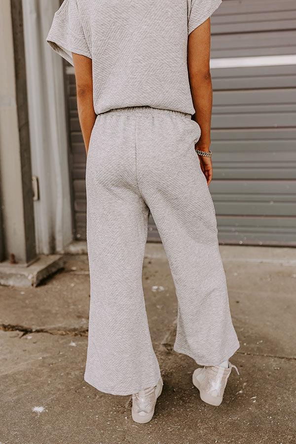 Lattes First High Waist Trousers in Grey Product Image