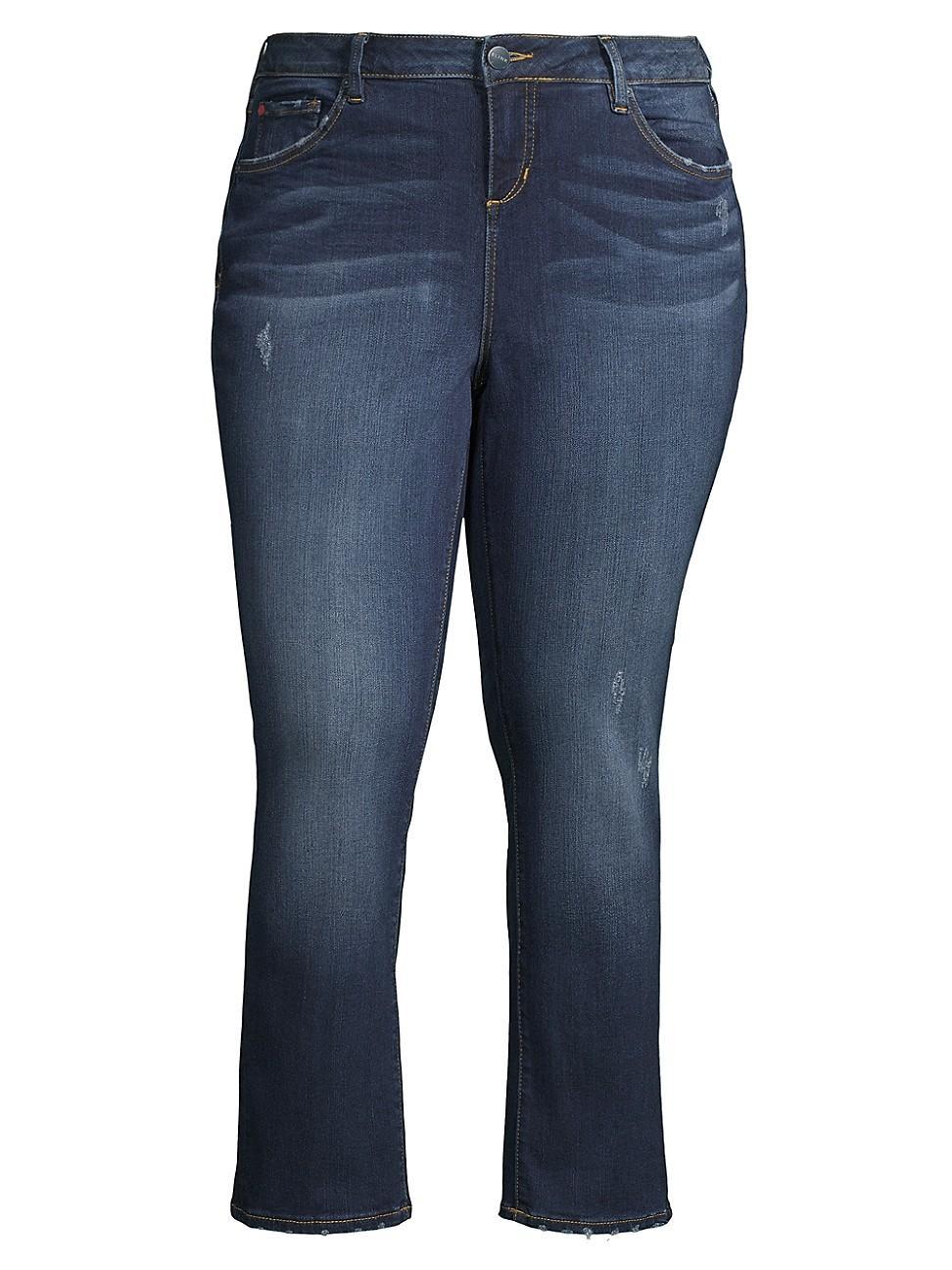 Womens Easy High-Rise Straight-Leg Jeans Product Image