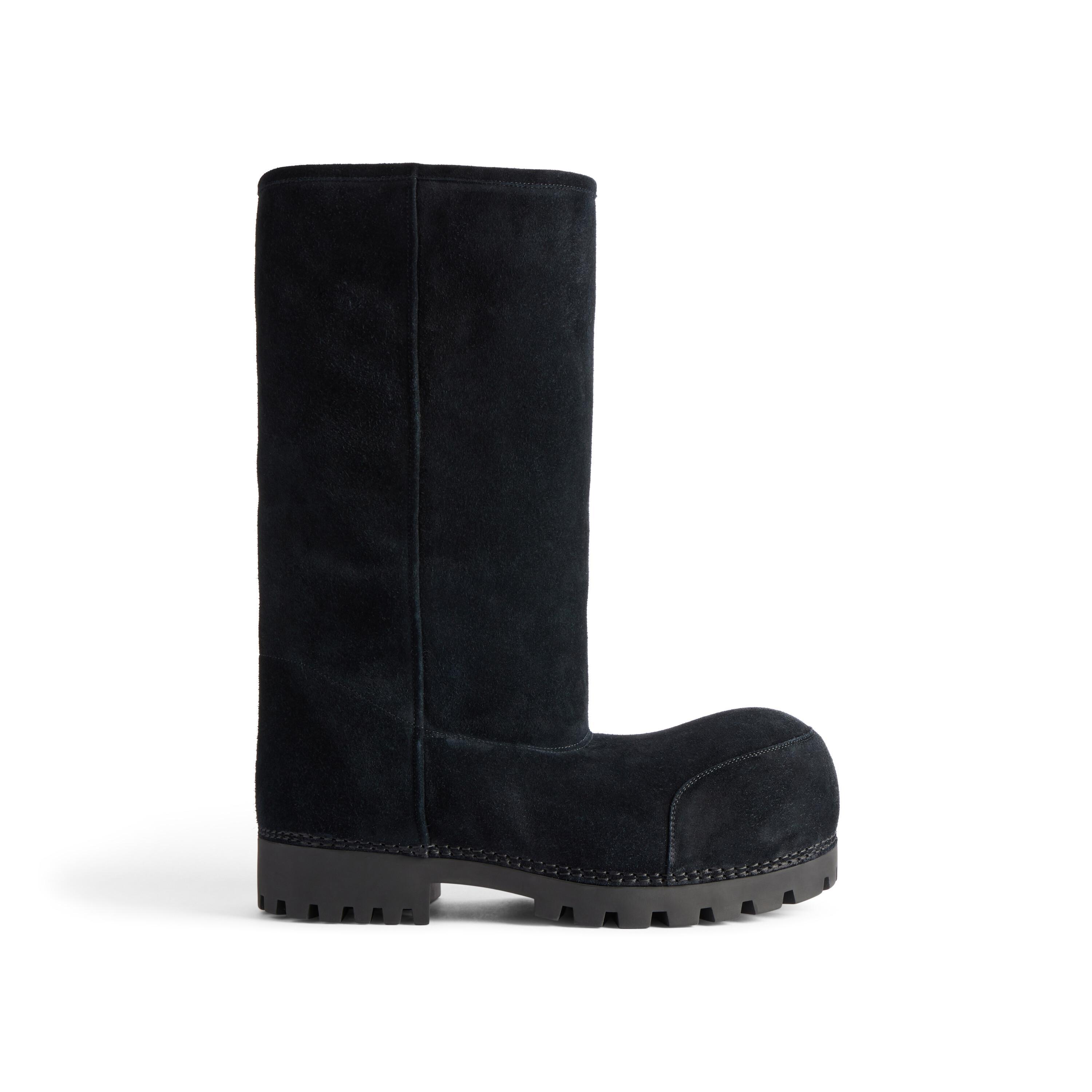 Men's Alaska Fur High Boot in Black Product Image