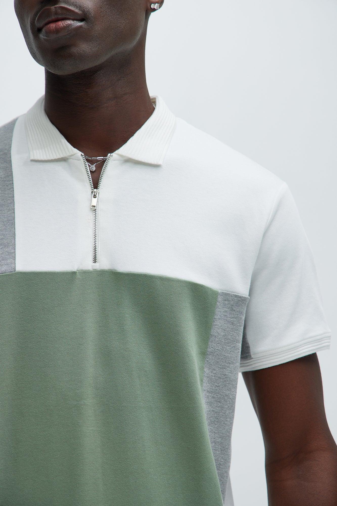 Color View Polo - Green/combo Product Image