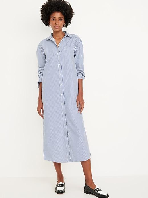 Loose Midi Shirt Dress Product Image