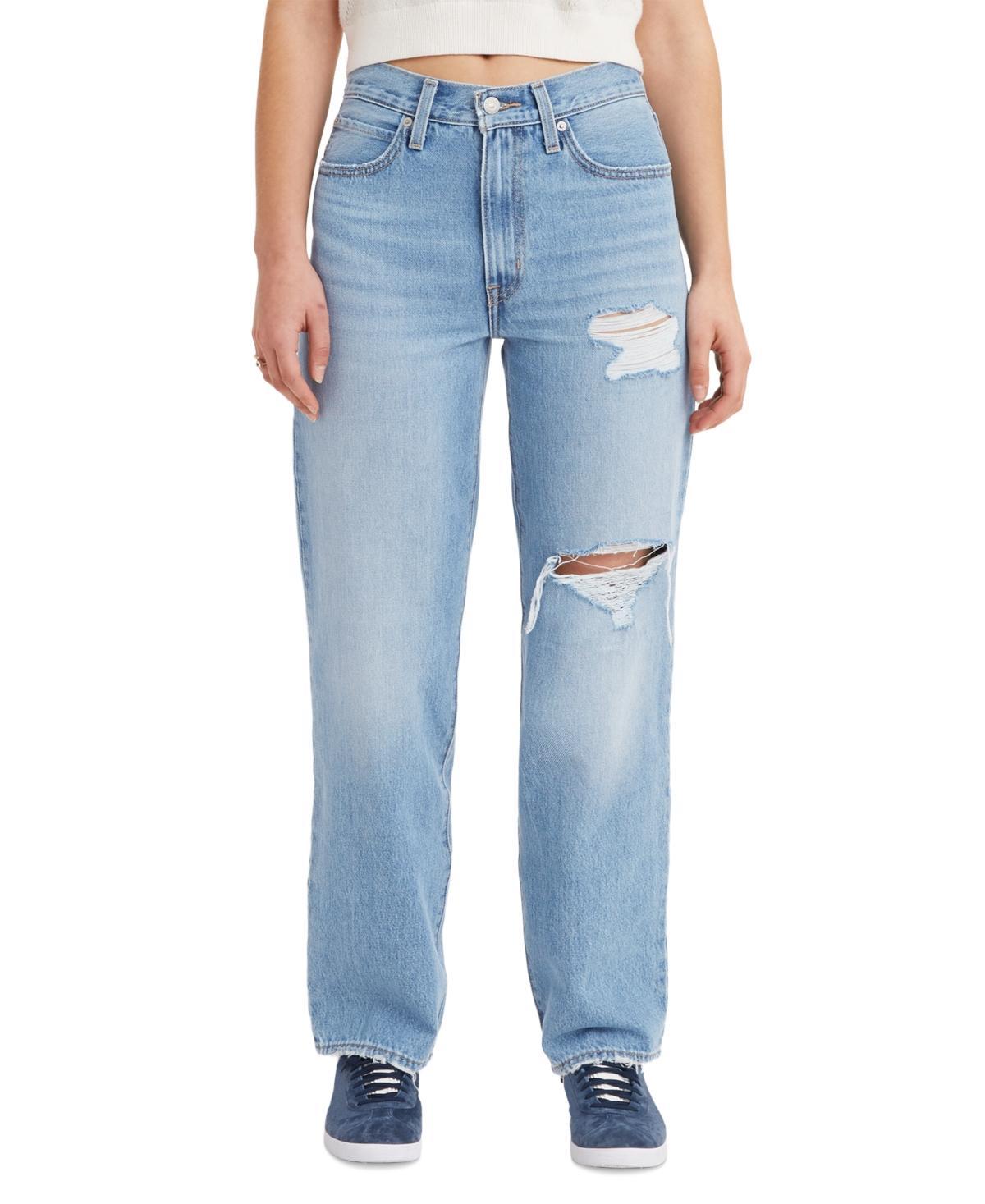 Levis Womens Mid Rise Cotton 94 Baggy Jeans Product Image