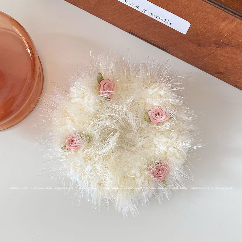 Flower Fluffy Hair Tie Product Image