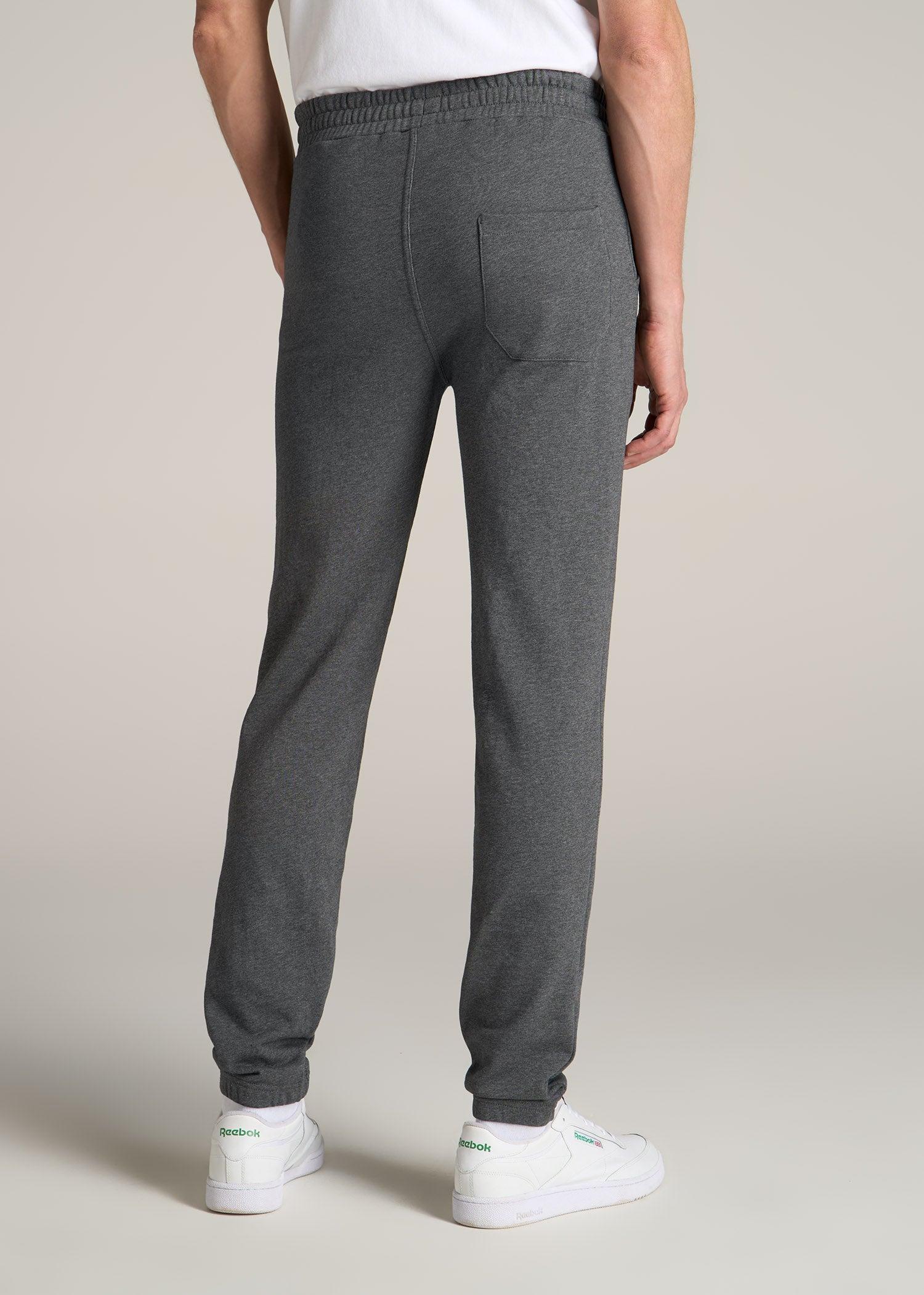 Wearever French Terry Sweatpants for Tall Men in Charcoal Mix Male Product Image