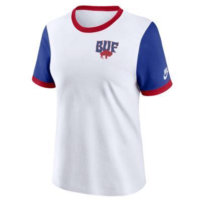 Buffalo Bills Rewind Women's Nike NFL Ringer T-Shirt Product Image