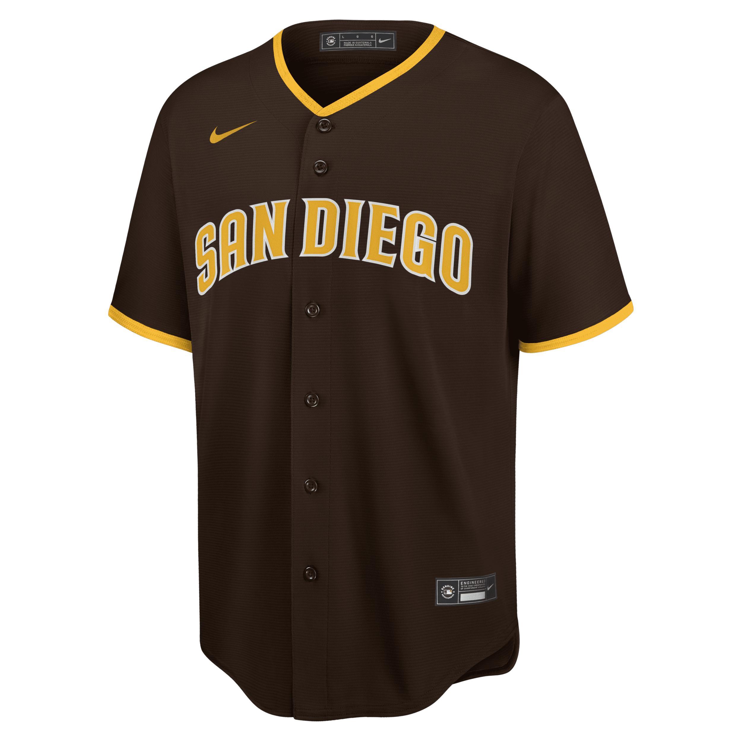 Nike Mens Fernando Tatis Jr. Nike Padres Alternate Replica Player Jersey - Mens Brown Product Image