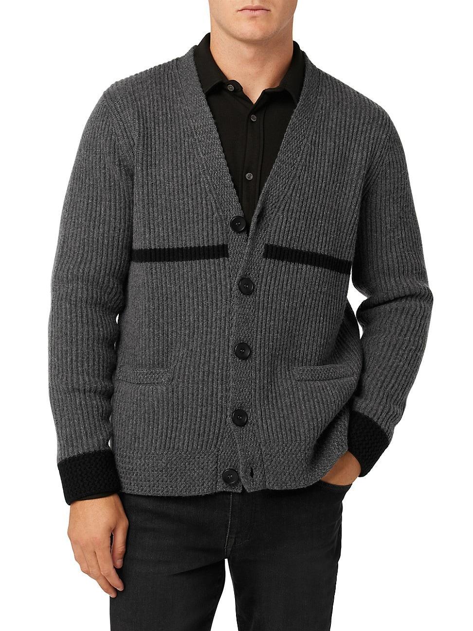 Mens Wool-Blend Military Cardigan Product Image