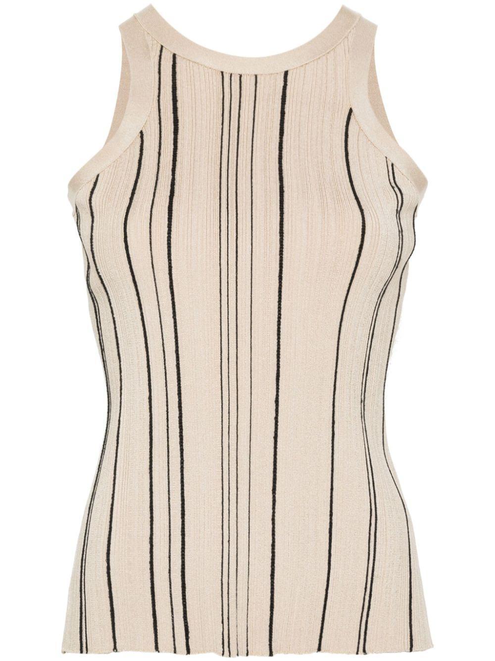 TOTÊME Braid Rib Tank Fawn Product Image