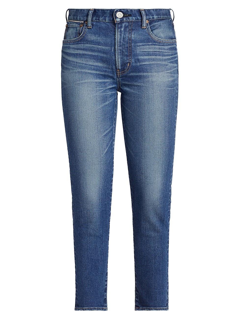 Womens Ballena Mid-Rise Cropped Skinny Jeans product image