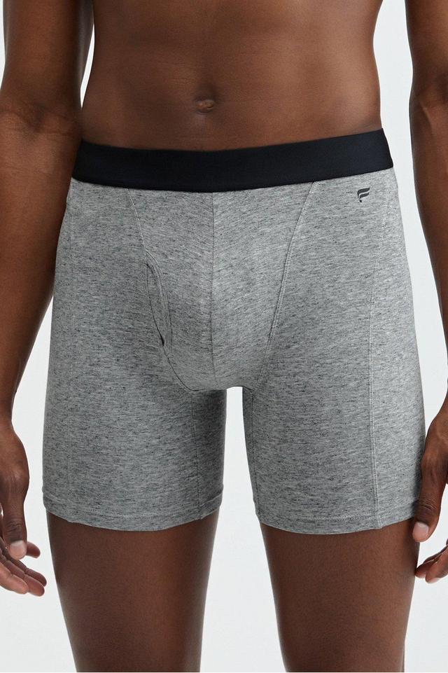 Fabletics Men The 24-7 Boxer Brief male Mid-Grey Heather Size XXL Product Image