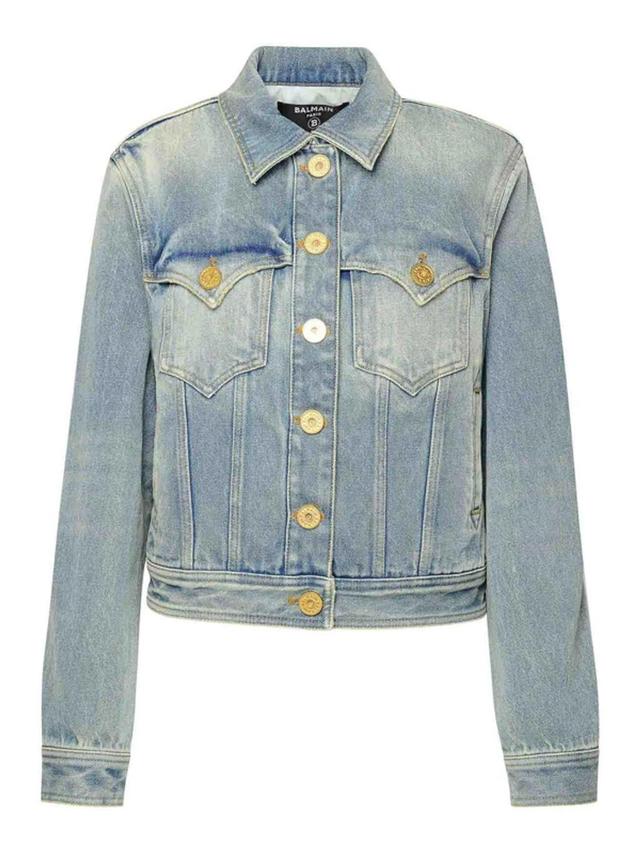 Blue Cotton Jacket Product Image