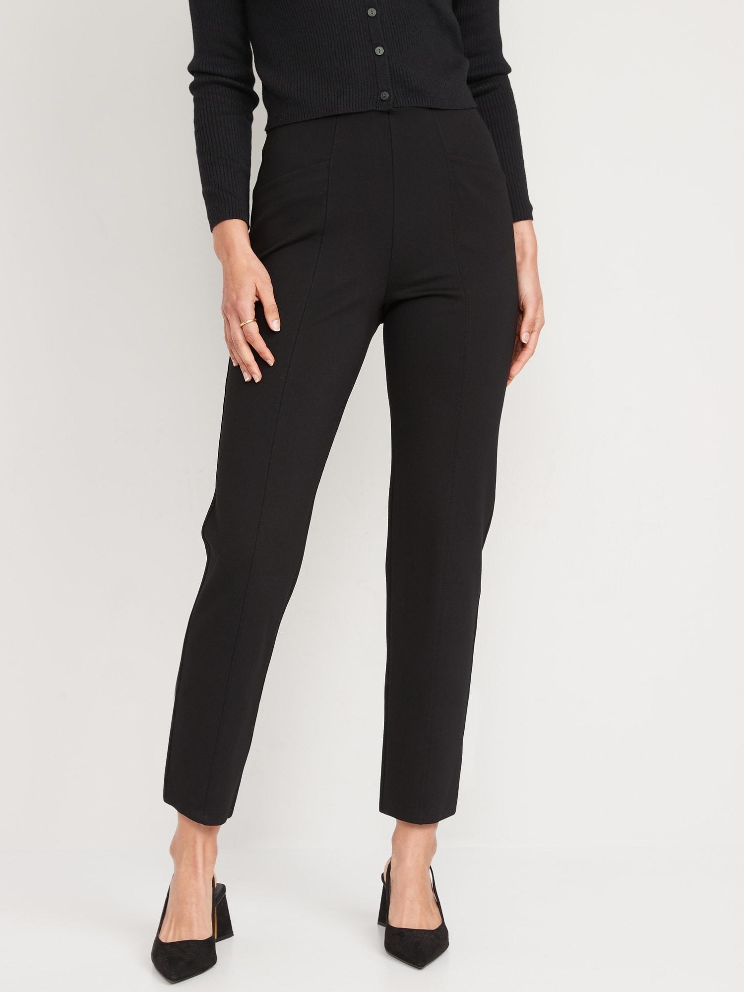 Old Navy Extra High-Waisted Stevie Straight Taper Ankle Pants for Women - French Roast - female - Size: 3X Product Image