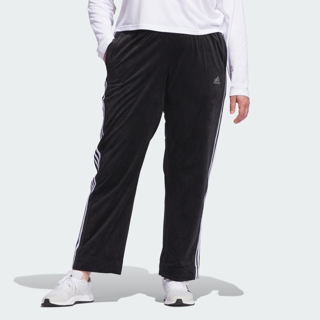 adidas Y2K Glam Pants (Plus Size) Black 2X Womens Product Image