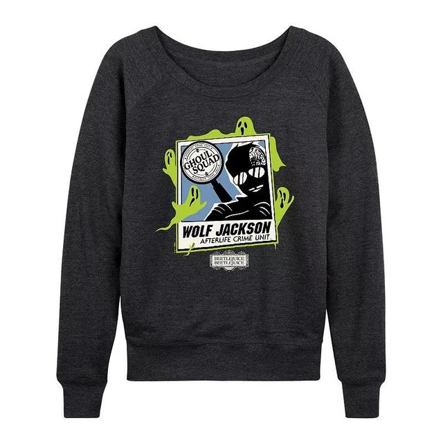 Womens Beetlejuice 2 Wolf Jackson Pullover Heather Grey Product Image