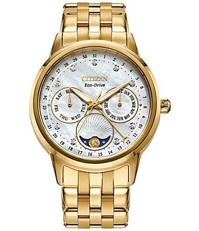 Citizen Womens Calendrier Analog Stainless Steel Bracelet Watch Product Image