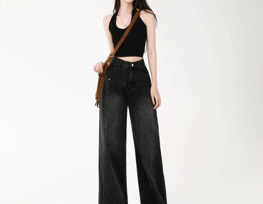 High Rise Wide Leg Jeans Product Image