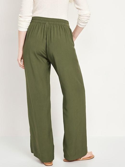 High-Waisted Playa Wide-Leg Pants Product Image