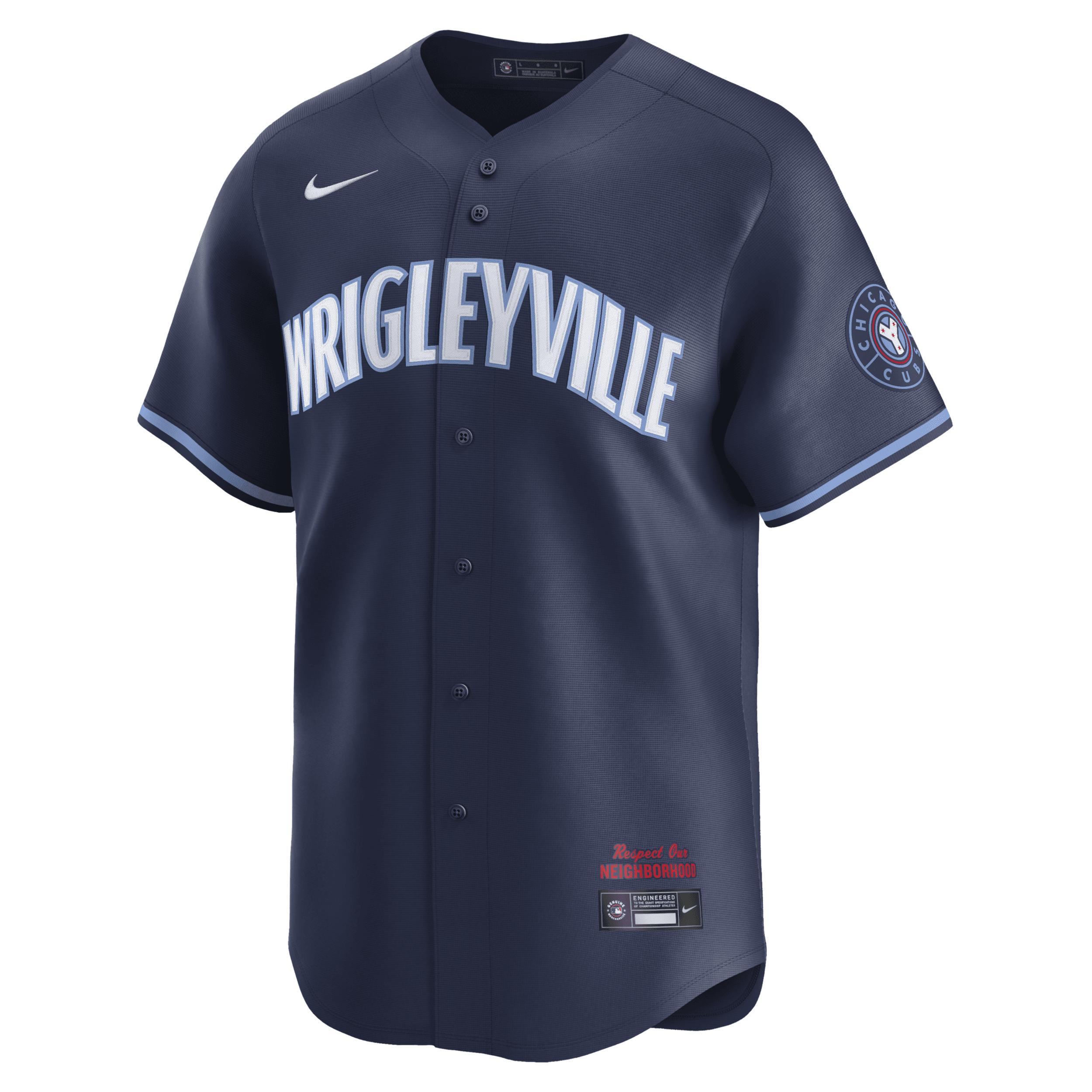 Nike Mens Navy Chicago Cubs City Connect Limited Jersey - Navy Product Image