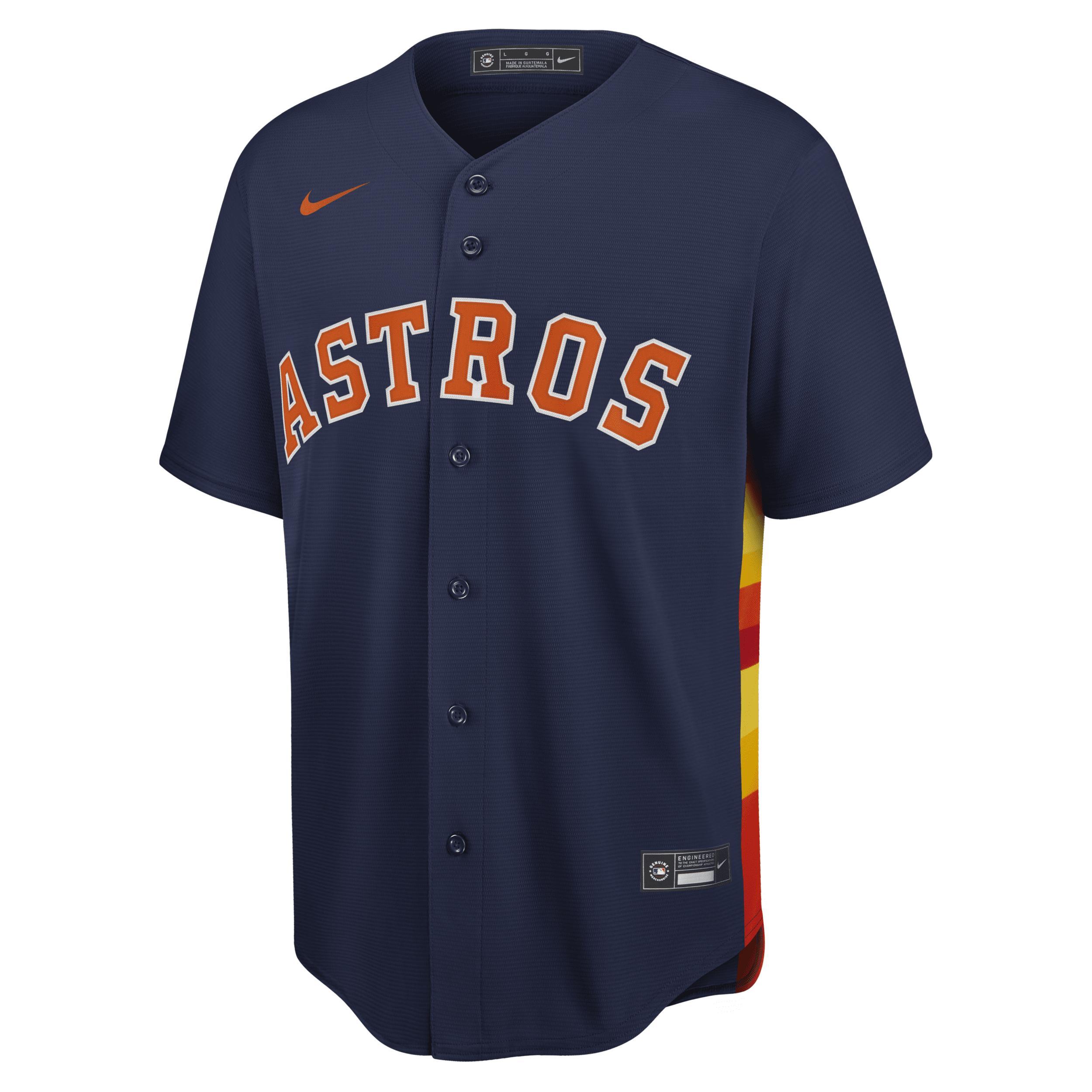 Mens Nike Houston Astros Alternate Replica Team Jersey Blue Product Image