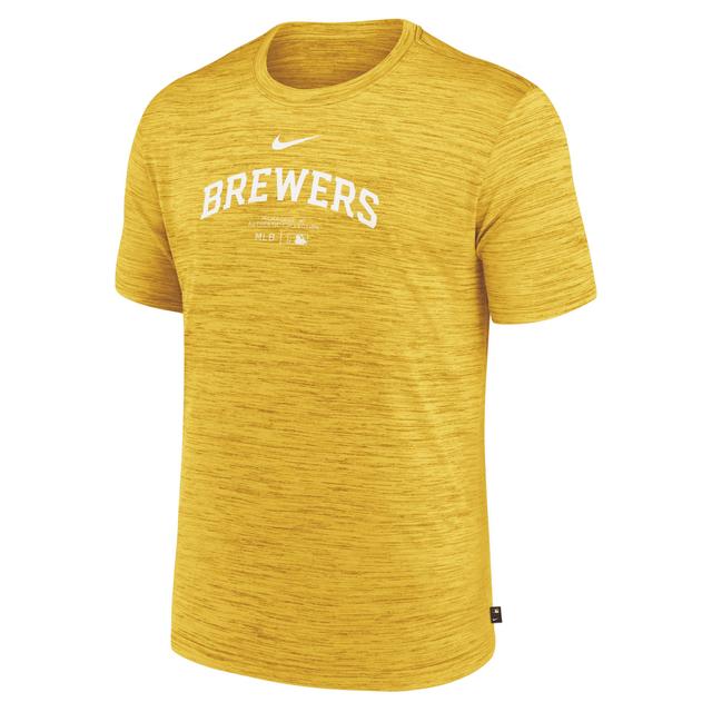 Milwaukee Brewers Authentic Collection Practice Velocity Nike Men's Dri-FIT MLB T-Shirt Product Image