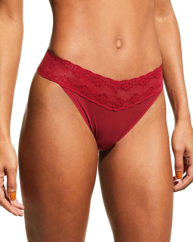 Bliss Perfection Lace-Trimmed Thong (One Size) Product Image