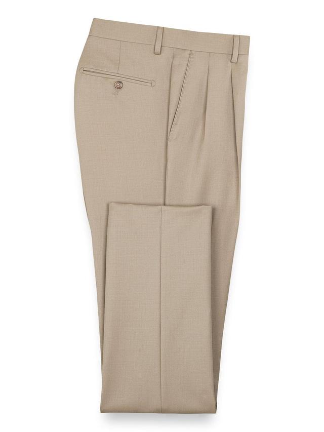 Wool Gabardine Pleated Pants Product Image